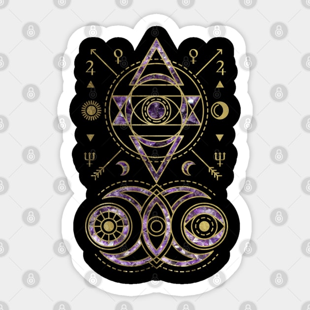 Mystical Sacred Geometry Ornament Sticker by Nartissima